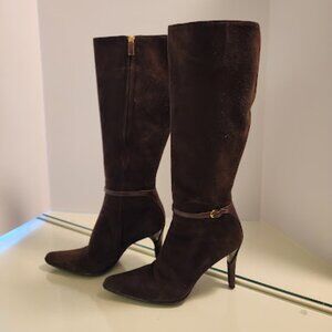 Gorgeous Ralph Lauren Chocolate Brown Holster Heeled Boots